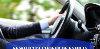 Se Solicita Chofer de Familia – Zona Belgrano