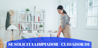 Se Solicita Limpiador / Cuidador de niños / Paseador perros – Madrid