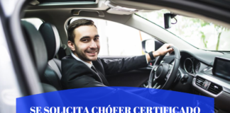 Se Solicita Chófer Certificado