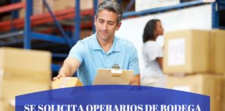 Se Solicita Operarios de Bodega Turno AM Santiago – Providencia, R.Metropolitana