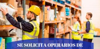 Se Solicita Operarios de Bodega Santiago – Renca, R.Metropolitana