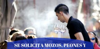 Se Solicita Mozos, peones y oficiales