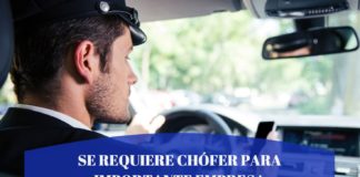 SE REQUIERE CHÓFER PARA IMPORTANTE EMPRESA