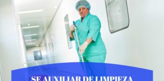 SE SOLICITA AUXILIAR DE LIMPIEZA PARA REEMPLAZO