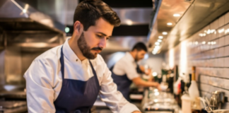 SE REQUIERE AYUDANTE DE COCINA DE MEDIO TIEMPO PARA LABORES GENERALES