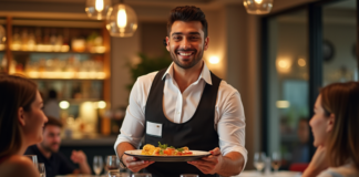 SE SOLICITA CAMARERO PARA SERVIR PLATOS Y BEBIDAS EN RESTAURANTE, HORARIO FLEXIBLE