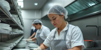 SE REQUIERE PILERO/A PARA ASEO DIARIO DE GABINETES, UTENSILIOS Y MESAS EN COCINA