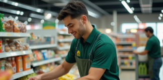 SE SOLICITA REPONEDOR PARA ORDEN EN ÁREA DE FRUTAS Y VERDURAS EN SUPERMERCADO