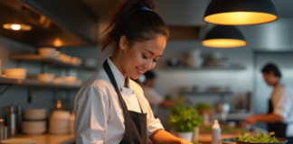 RECONOCIDO RESTAURANTE ESTÁ EN BUSCA DE AYUDANTE DE COCINA PARA ELABORACIÓN DE MENÚS Y PREPARACIÓN DE BEBIDAS
