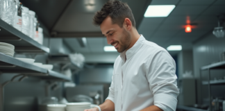 SE SOLICITA LAVAPLATOS PARA ASEO GENERAL DE COCINA EN RESTAURANTE (TURNO NOCTURNO)