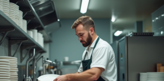 SE NECESITA LAVAPLATOS PARA DESINFECCIÓN DE COCINA Y ORDEN DE CUBIERTOS (JORNADA COMPLETA)