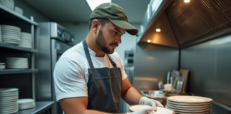 SE SOLICITA LAVAPLATOS PARA ASEO DE PLATOS, RECIPIENTES Y UTENSILIOS