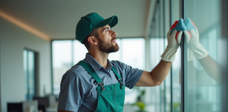 SE SOLICITA LIMPIADOR DE EDIFICIOS PARA ASEO DE MUEBLES, VENTANAS Y PAREDES