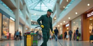 SE BUSCA AUXILIAR DE LIMPIEZA PARA DESINFECCIÓN DE PISOS Y VENTANAS EN CENTROS COMERCIALES (JORNADA COMPLETA)