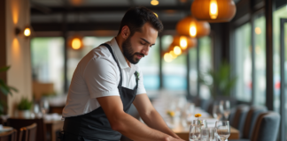 SE SOLICITA CAMARERO PARA PREPARACIÓN Y LIMPIEZA DE MESAS EN RESTAURANTE