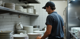 SE SOLICITA LAVAPLATOS PARA DESINFECCIÓN DE OLLAS, PLATOS Y UTENSILIOS EN RESTAURANTE