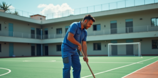 SE SOLICITA AUXILIAR DE LIMPIEZA PARA MANTENER EL ORDEN Y ASEO DE INSTALACIONES EN CLUB DEPORTIVO