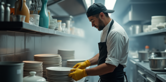 SE SOLICITA LAVAPLATOS PARA DESINFECCIÓN DE PLATOS, VASOS Y CUBIERTOS (SE OFRECE ENTRENAMIENTO)