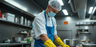 SE NECESITA LAVAPLATOS PARA ASEO GENERAL Y DESINFECCIÓN DE SUPERFICIES EN COCINA