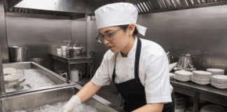 SE NECESITA LAVAPLATOS PARA LIMPIEZA Y ALMACENAMIENTO DE UTENSILIOS EN COCINA DE RESTAURANTE