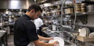 SE BUSCA FRIEGAPLATOS PARA LIMPIEZA DE UTENSILIOS DE COCINA (TURNOS ROTATIVOS)