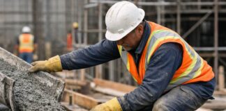 SE SOLICITA TRABAJADOR DE CONSTRUCCIÓN PARA VERTIDO DE CONCRETO, NIVELADO Y ACABADO DE SUPERFICIES