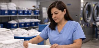 SE REQUIERE AUXILIAR DE LAVANDERÍA PARA SECADO, DOBLADO Y ORGANIZACIÓN DE ROPA EN JORNADA DE TIEMPO PARCIAL