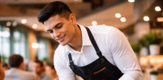 SE NECESITA AYUDANTE DE SALÓN PARA RESTAURANTE CON TURNOS ROTATIVOS