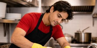 SE SOLICITA LAVAPLATOS EVENTUAL PARA DESINFECCIÓN DE VAJILLA, UTENSILIOS Y EQUIPAMIENTO DE COCINA