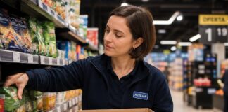 SE SOLICITA AUXILIAR DE SUPERMERCADO PARA SURTIDO DE ESTANTES Y ATENCIÓN AL CLIENTE