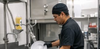 SE NECESITA FRIEGAPLATOS PARA ASEGURAR LA CORRECTA LIMPIEZA Y DESINFECCIÓN DE TODOS LOS ELEMENTOS EN COCINA