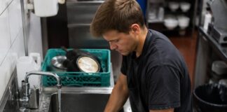 SE NECESITA AYUDANTE DE COCINA PARA LIMPIEZA DE PLATOS, SARTENES Y ÁREAS DE LA COCINA