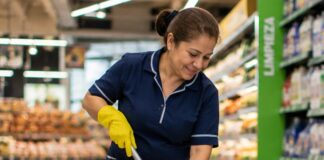 SE SOLICITA AUXILIAR DE LIMPIEZA PARA ASEO Y DESINFECCIÓN DE SUPERMERCADO (TURNOS ROTATIVOS)