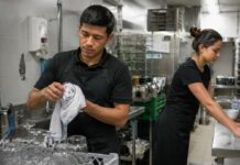 SE BUSCA AYUDANTE DE COCINA PARA DESINFECCIÓN DE PLATOS Y ORDEN DE COCINA EN RESTAURANTE