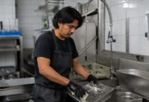 SE NECESITA LAVAPLATOS PARA LIMPIEZA Y DESINFECCIÓN DE UTENSILIOS Y OTROS ARTÍCULOS DE COCINA