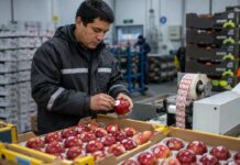 SE BUSCA TRABAJADOR DE ENVASADO PARA COLOCACIÓN DE ETIQUETAS Y EMBALAJE DE MANZANAS