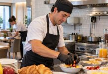 SE SOLICITA AYUDANTE DE COCINA PARA LA PREPARACIÓN DE DESAYUNO Y LABORES DE LIMPIEZA EN COMEDOR