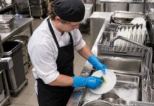 SE SOLICITA FRIEGAPLATOS PARA DESINFECCIÓN DE UTENSILIOS, MENAJE Y MATERIALES UTILIZADOS EN COCINA DE RESTAURANTE