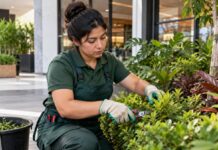 SE SOLICITA JARDINERO/A PARA RIEGO, PODA Y CUIDADO DE PLANTAS INTERIORES Y EXTERIORES EN LOCALES COMERCIALES