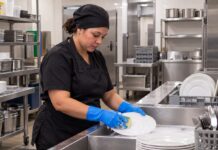 SE SOLICITA LAVAPLATOS PARA LIMPIEZA DE UTENSILIOS Y EQUIPOS DE COCINA EN RESIDENCIA DE ADULTOS MAYORES