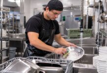 SE SOLICITA LAVAPLATOS PARA CLASIFICACIÓN, ENJUAGUE Y ORDEN DE UTENSILIOS DE COCINA