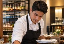 SE SOLICITA SALONERO PARA MONTAJE DE MESAS Y SERVICIO AL CLIENTE EN JORNADA COMPLETA