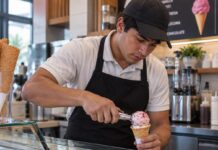 SE SOLICITA TRABAJADOR DE HELADERÍA PARA ATENCIÓN AL CLIENTE Y PREPARACIÓN DE PRODUCTOS