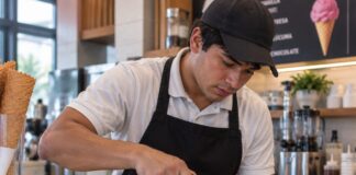 SE SOLICITA TRABAJADOR DE HELADERÍA PARA ATENCIÓN AL CLIENTE Y PREPARACIÓN DE PRODUCTOS