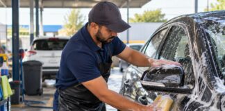 SE SOLICITA TRABAJADOR PARA LAVAR CARROS Y REALIZAR LABORES GENERALES EN ESTABLECIMIENTO (TIEMPO COMPLETO)
